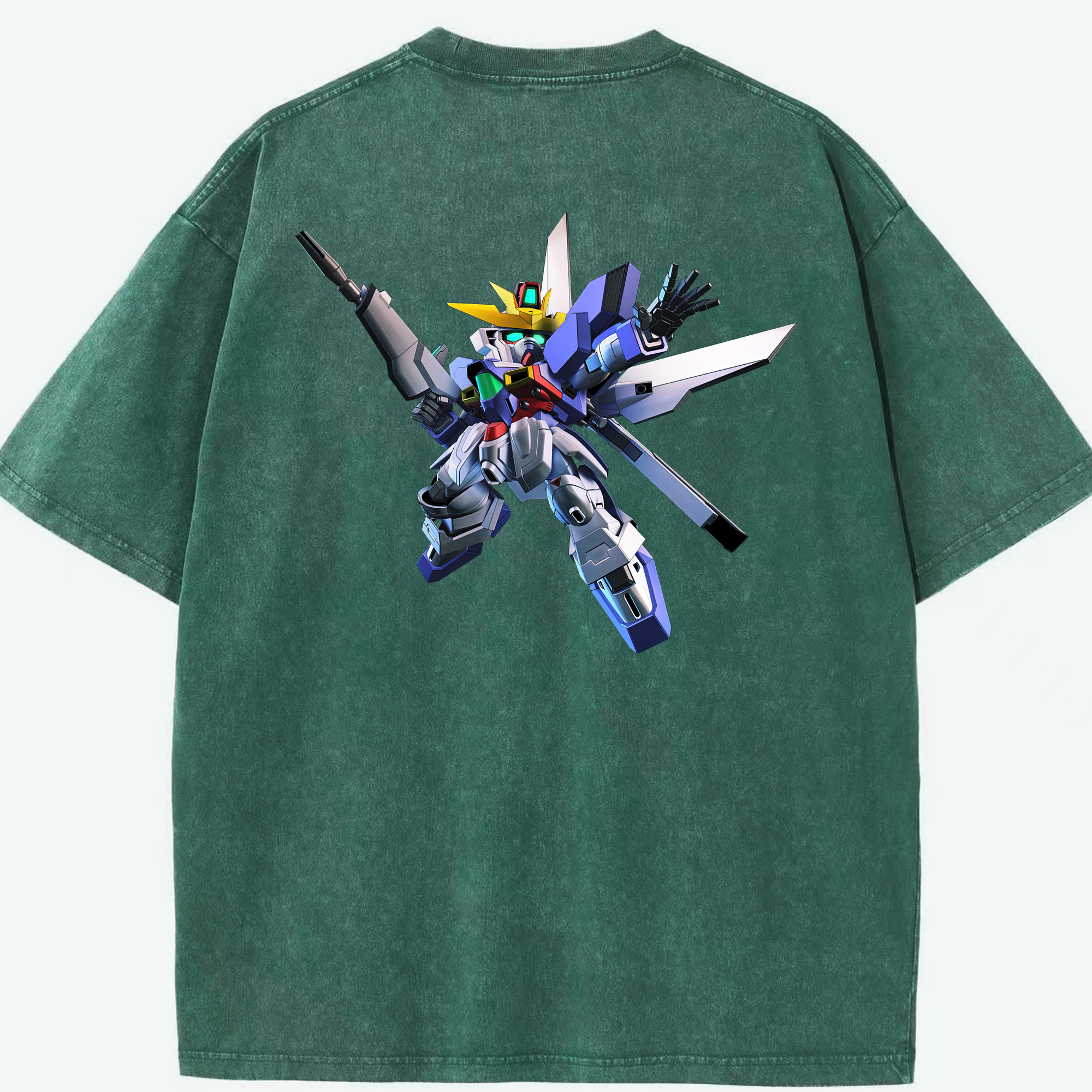 （画像用） 機動戦士ガンダム Mobile Suit Gundam 綿100% ヴィンテージ風 半袖Tシャツ（背面プリント）